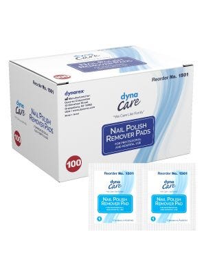 Nail Polish Remover Pad dynaCare 1.97 X 2.48 Inch